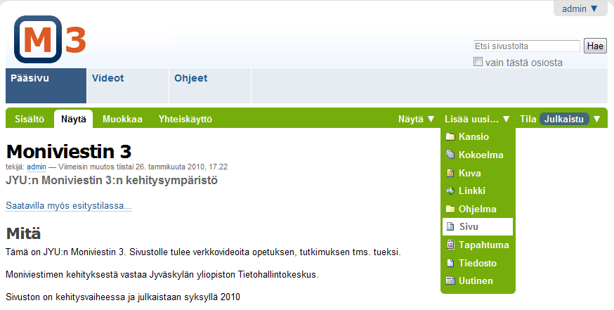 Lisää uusi