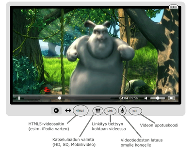 Moniviestimen videoplayer - ohjekuva