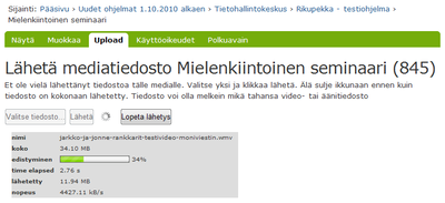 Videon latauksen eteneminen Google Chromella